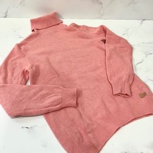 Gant Pink Lamsbswool Turtleneck Sweater Medium